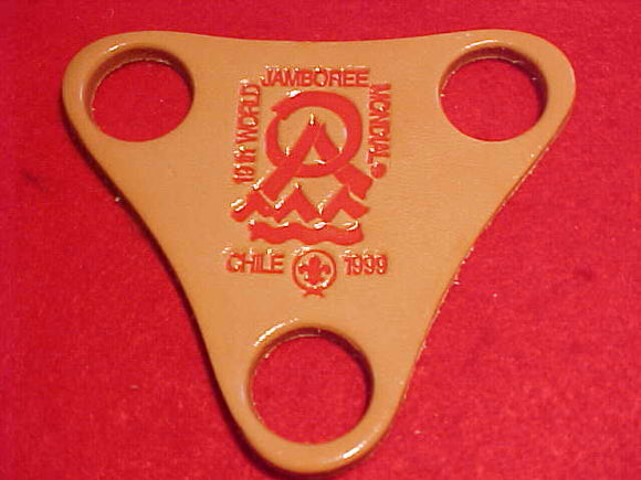 1999 WJ WOGGLE, 3 HOLE LEATHER, RED IMPRINT