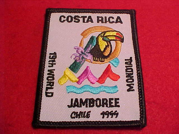 1999 WJ CONTINGENT PATCH, COSTA RICA