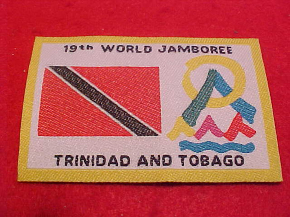 1999 WJ CONTINGENT PATCH, TRINIDAD & TOBAGO
