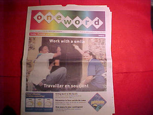 2007 WJ NEWSPAPER, ONEWORD, AUGUST 5, 2007
