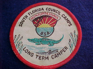 SOUTH FLORIDA COUNCIL CAMPS, LONG TERM CAMPER, WOVEN