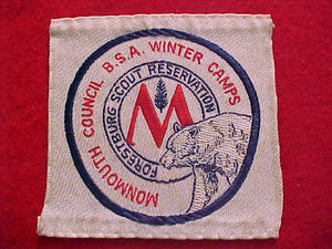 FORESTBURG SCOUT RESERVATION, MONMOUTH C. WINTER CAMPS, WOVEN, USED