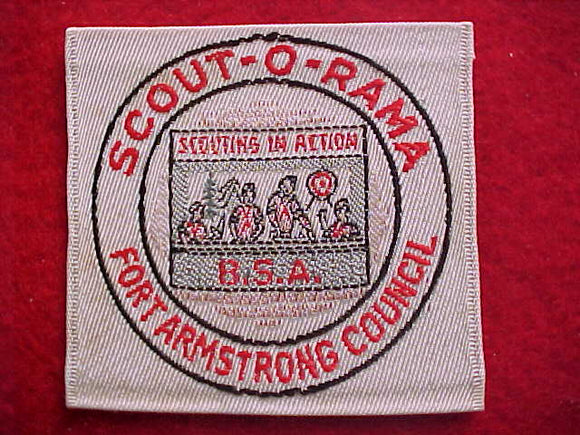 FORT ARMSTRONG C. SCOUT-O-RAMA, WOVEN