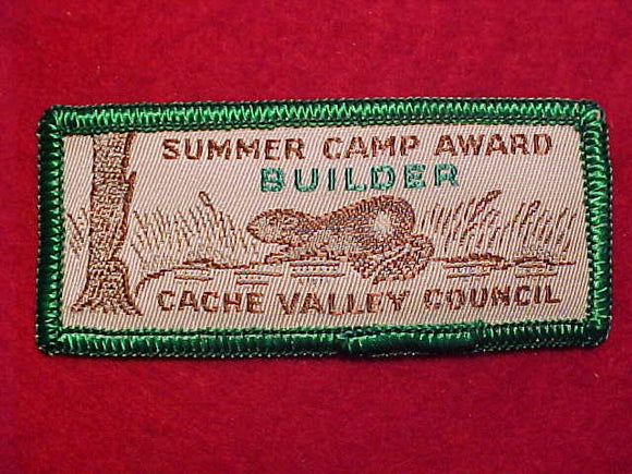 CACHE VALLEY C. SUMMER CAMP, BUILDER AWARD, WOVEN