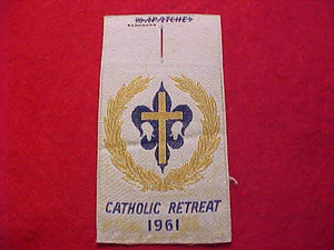CATHOLIC RETREAT, 1961, WOVEN