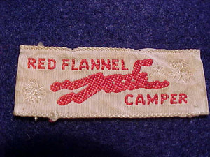 RED FLANNEL CAMPER, WOVEN