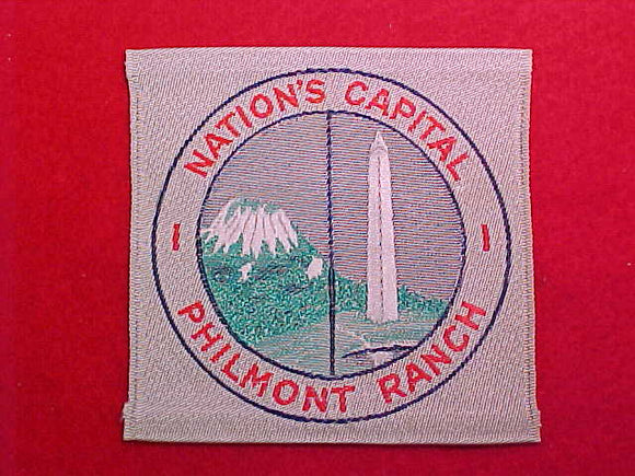 NATION'S CAPITAL PHILMONT RANCH CONTINGENT WOVEN PATCH