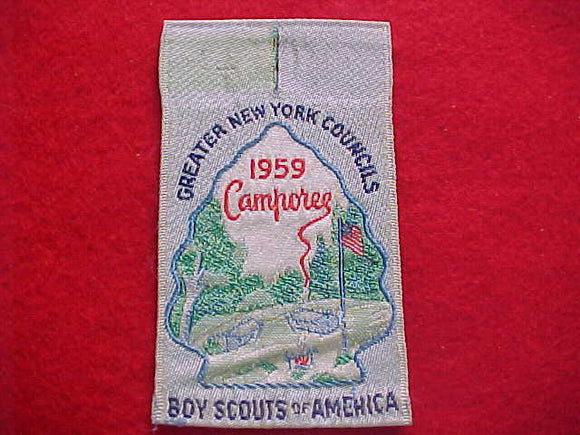 GREATER NEW YORK COUNCILS CAMPOREE, 1959, WOVEN