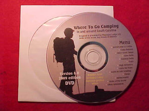 MUSCOGEE LODGE 221 DVD, 2009, "WHERE TO GO CAMPING IN AND AROUND SOUTH CAROLINA"