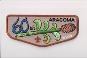 481 Aracoma s? 60th anniversary, blue "60"
