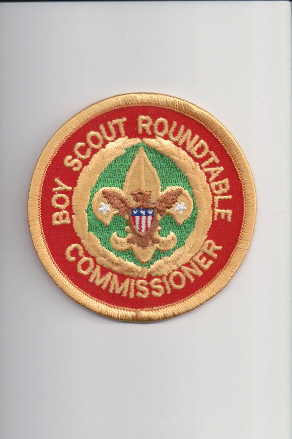 Boy Scout Roundtable Commissioner, 1992+, wide flat rolled edge