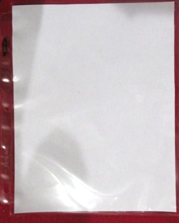 1 Pocket Polypropylene Pages, Box of 100
