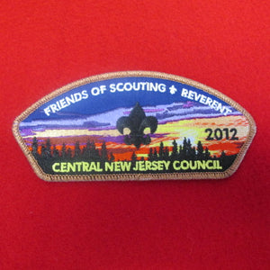 Central New Jersey C ta65 2012 FOS, reverent, bronze mylar border
