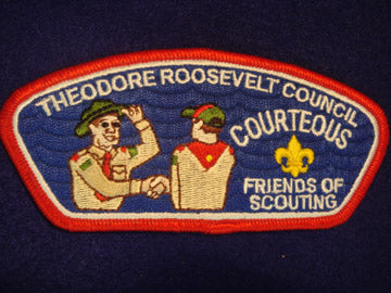 Theodore Roosevelt C (NY) sa12, Courteous, Red Bdr.
