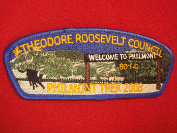 Theodore Roosevelt C (NY) sa60, Philmont Trek 2008, Blue Bdr., 100 made