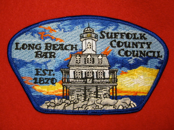 Suffolk County C sa51, Long Beach Bar, blue bdr.