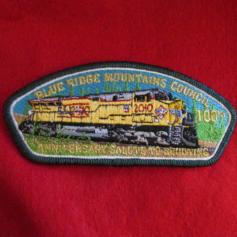 Blue Ridge Mountains C. CSX train, 100th Anniv. Salute to Scouting
