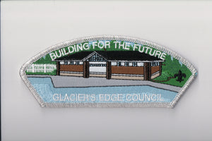 Glacier's Edge C sa25 "building for the future," silver mylar border