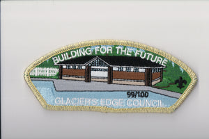 Glacier's Edge C sa26 "building for the future," gold mylar border, numbered 99/100, 100 made